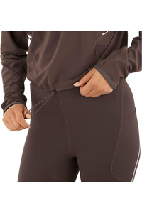 Salomon camiseta técnica manga larga mujer SENSE AERO HYBD CP PLVR W vista detalle