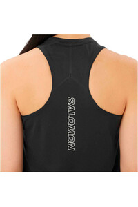 Salomon camiseta tirantes running SENSE AERO SHORT TANK W vista detalle
