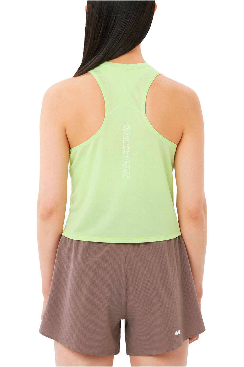 Salomon camiseta tirantes running SENSE AERO SHORT TANK W vista trasera