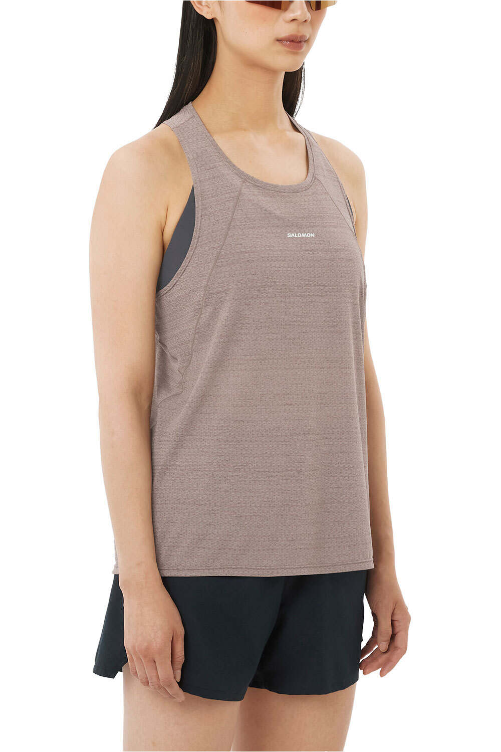 Salomon camiseta tirantes running SHKout AIR TANK W vista frontal