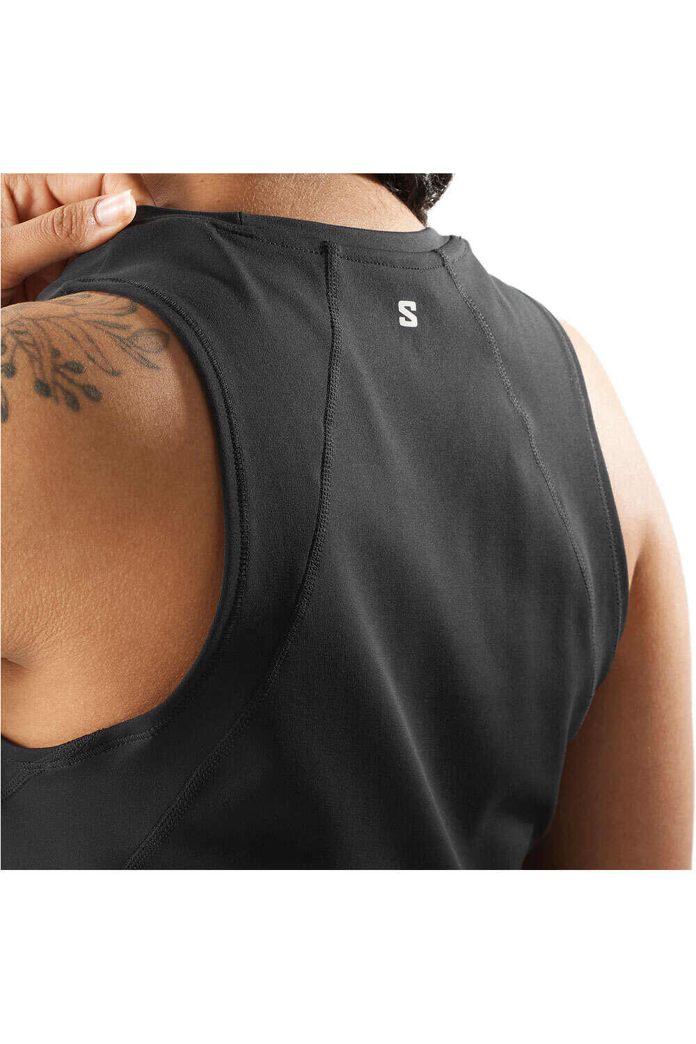 Salomon camiseta tirantes running SHKout BLISS TANKLETTE W vista detalle