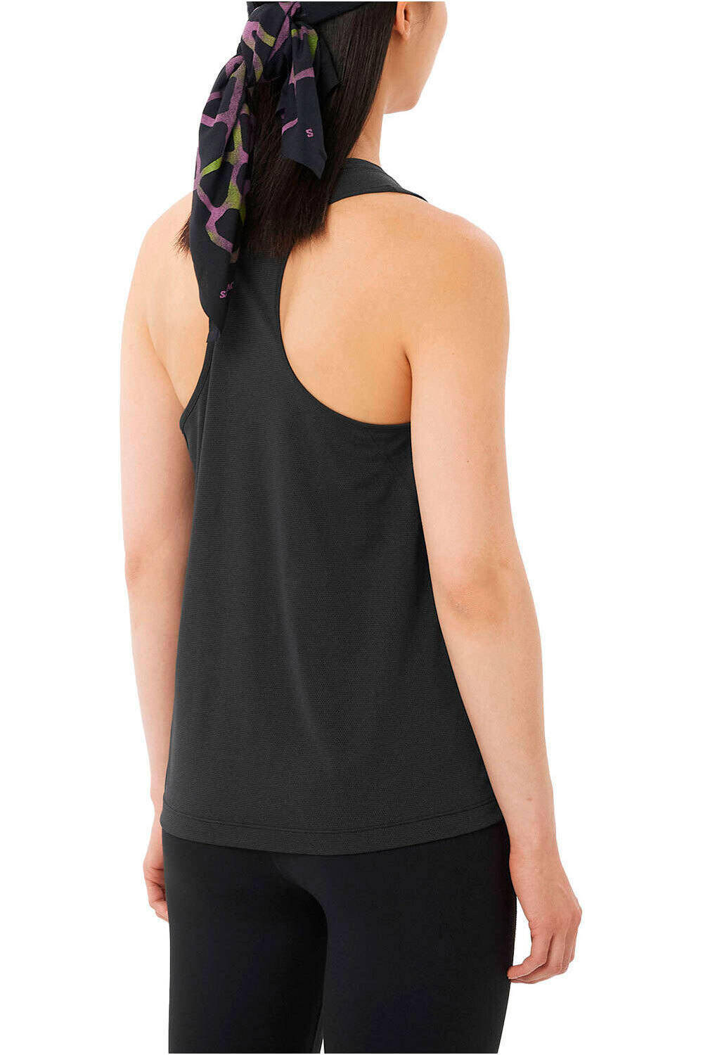 Salomon camiseta tirantes running SHKout CORE TANK GFX W vista trasera