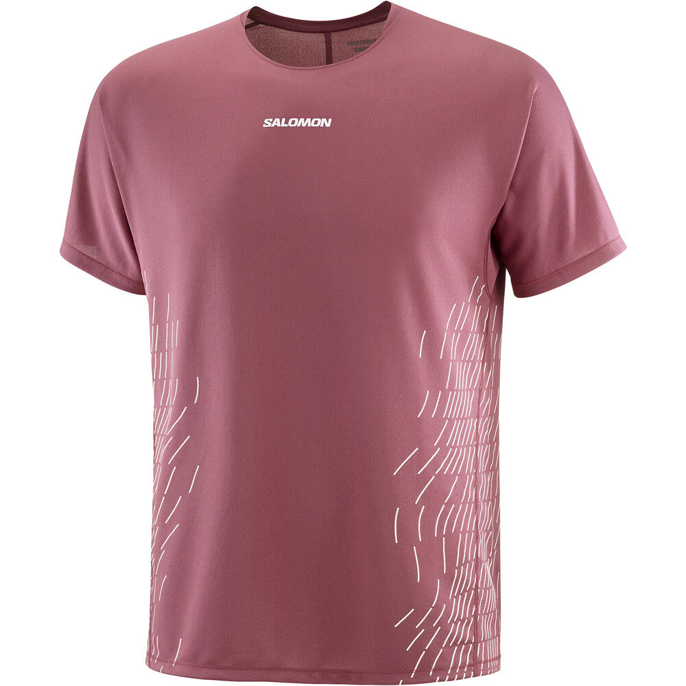 Salomon camisetas trail running manga corta hombre SENSE AERO SS TEE GFX M vista detalle