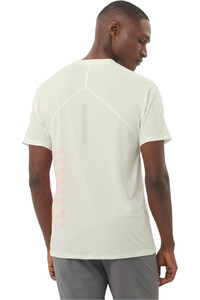 Salomon camisetas trail running manga corta hombre SENSE AERO SS TEE GFX M vista trasera