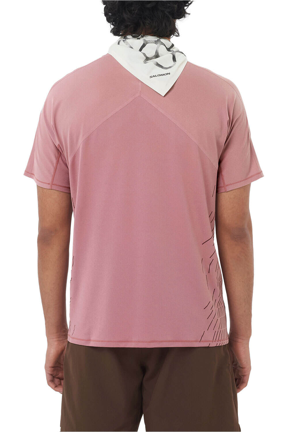 Salomon camisetas trail running manga corta hombre SENSE AERO SS TEE GFX M vista trasera