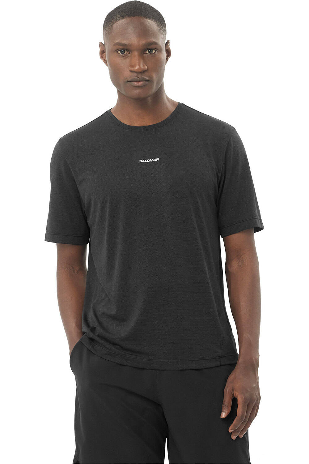 Salomon camisetas trail running manga corta hombre SHKout CORE SS TEE M vista frontal