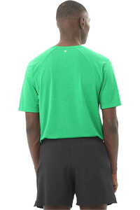 Salomon camisetas trail running manga corta hombre SHKout CORE SS TEE M vista trasera