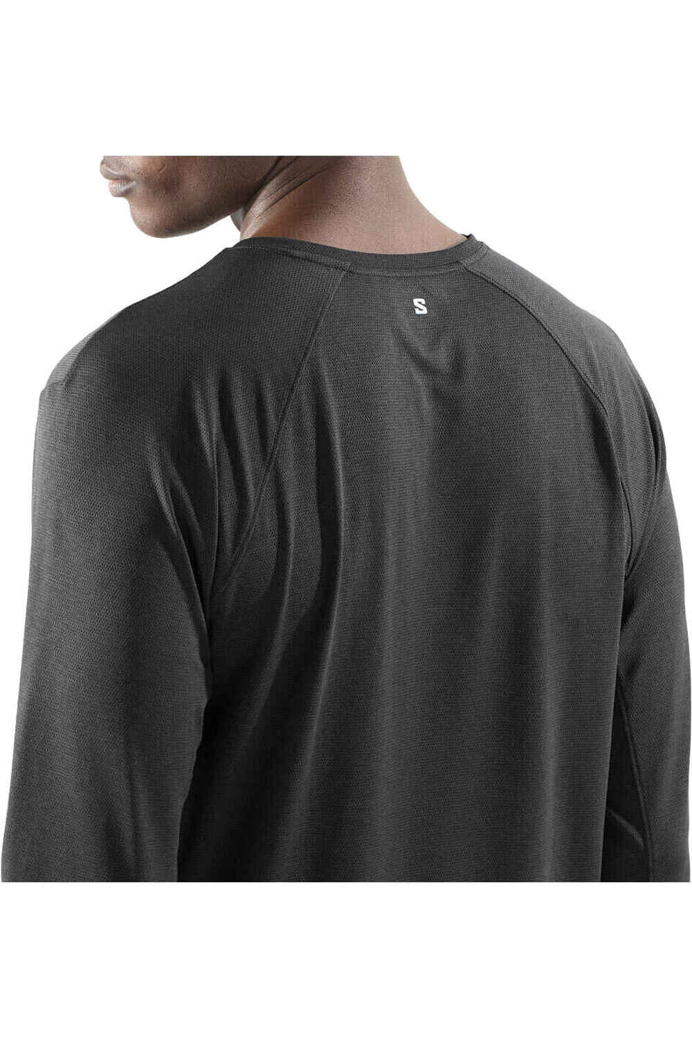 Salomon camisetas trail running manga larga hombre SHKout CORE LS TEE M vista detalle