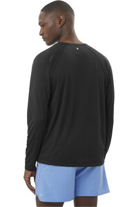 Salomon camisetas trail running manga larga hombre SHKout CORE LS TEE M vista trasera