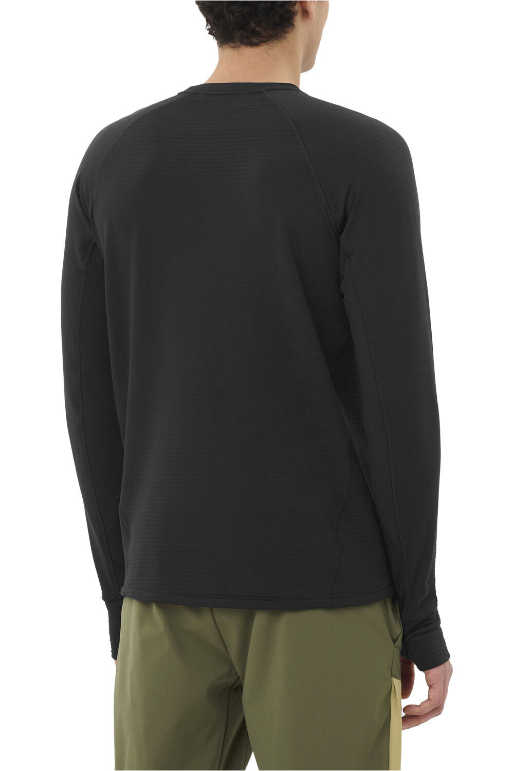 Salomon camisetas trail running manga larga hombre SNTIAL LIGHTWARM CN M vista trasera