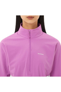 Salomon camisetas trail running manga larga mujer SENSE AERO HYBD CP PLVR W 03