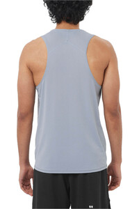 Salomon camisetas trail running tirantes hombre SENSE AERO SINGLET GFX M vista trasera