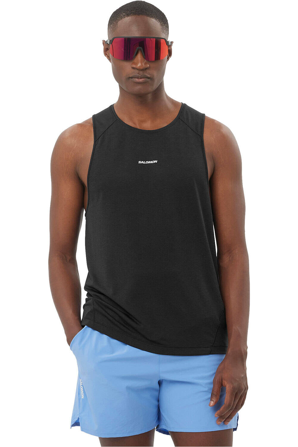 Salomon camisetas trail running tirantes hombre SHKout CORE TANK M vista frontal
