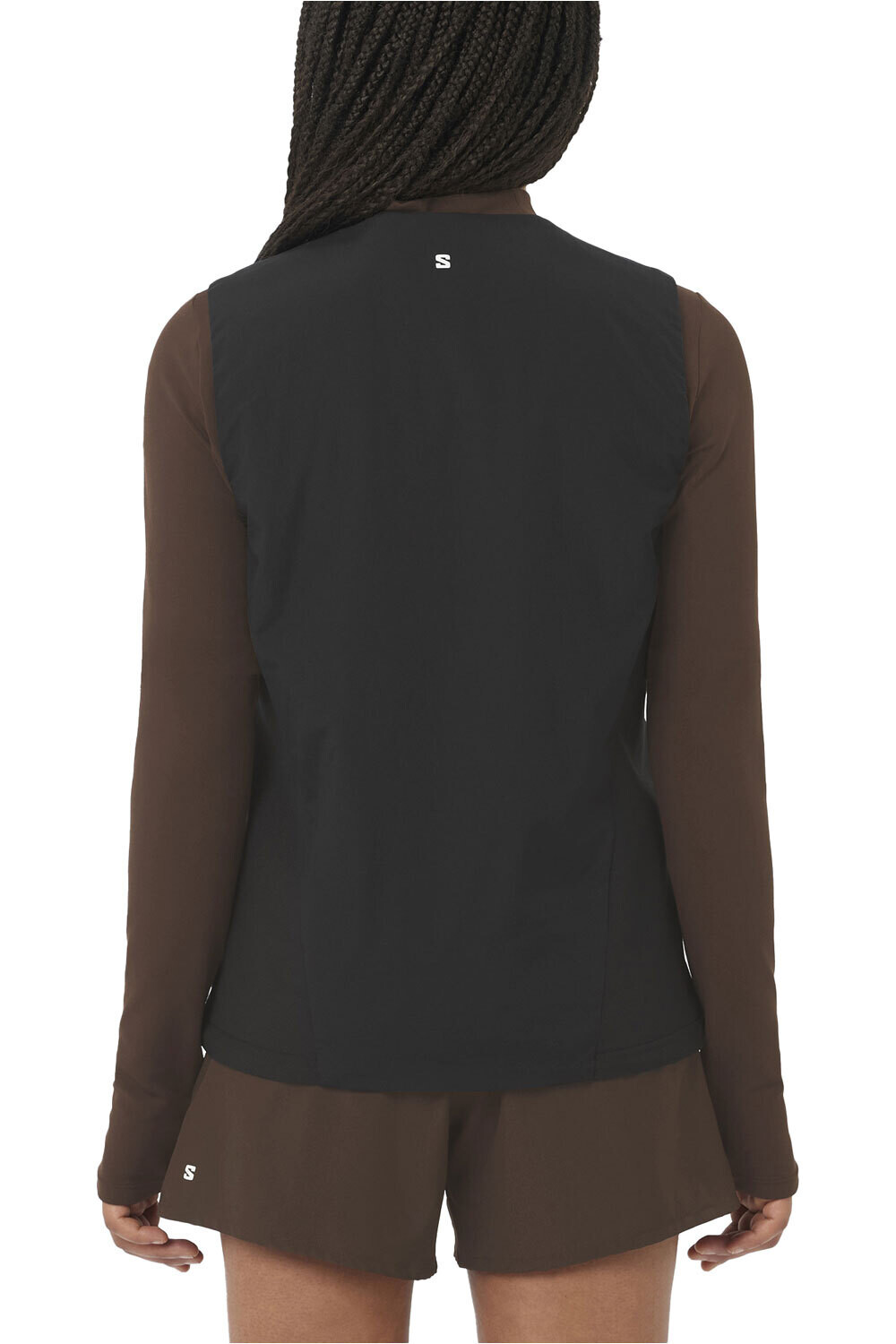 Salomon chaleco outdoor mujer MNTAIN FLEX HYB VST W vista trasera