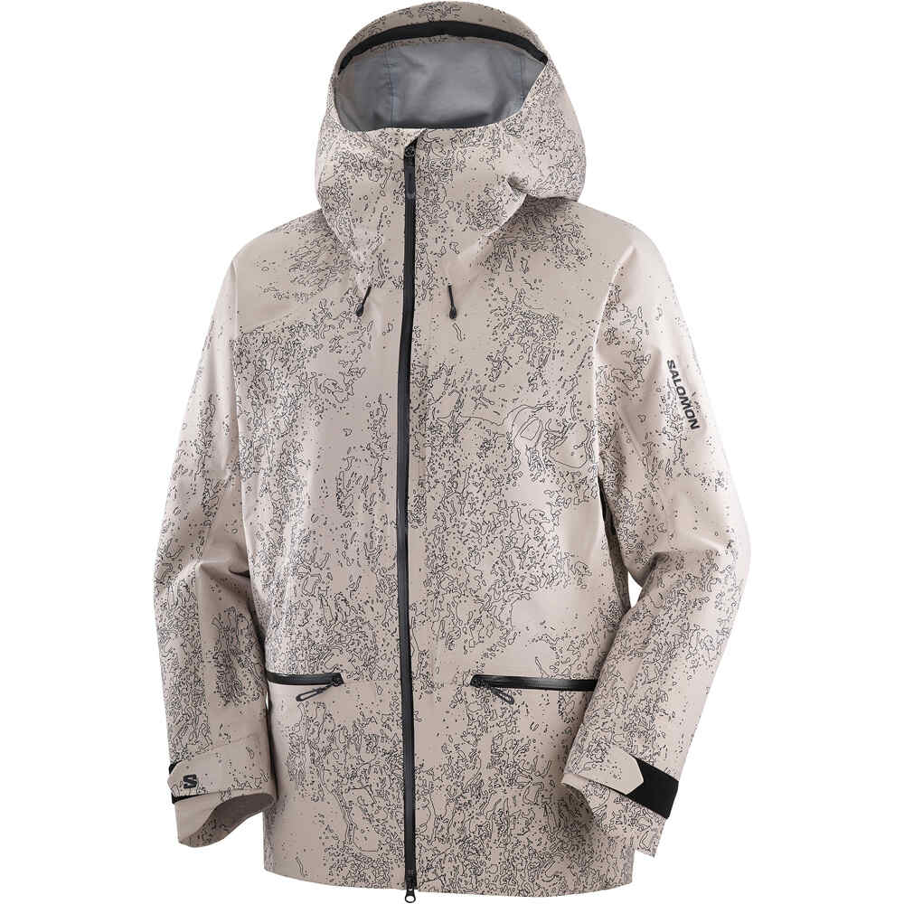 Salomon chaqueta esquí hombre ABSOLUTE 3L JKT PRINT M vista detalle