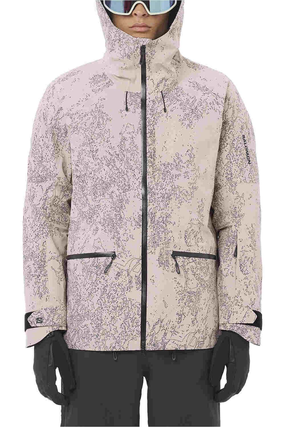 Salomon chaqueta esquí hombre ABSOLUTE 3L JKT PRINT M vista frontal