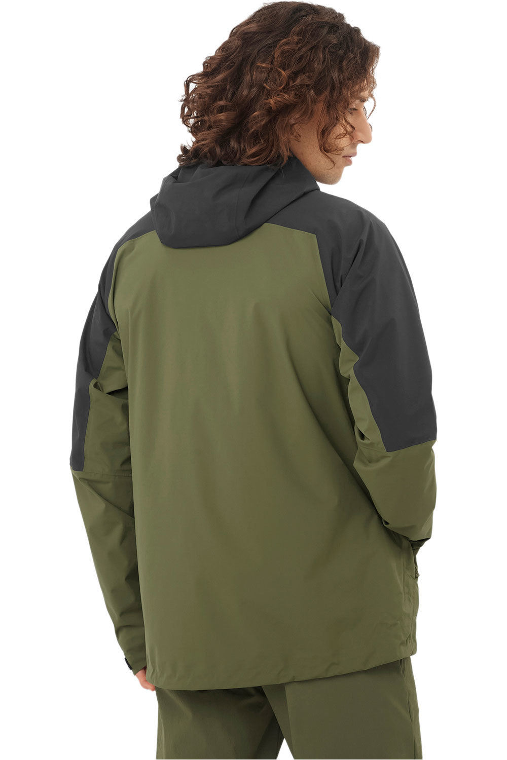 Salomon chaqueta impermeable hombre OUTERPATH 2.5L JACKET M vista trasera