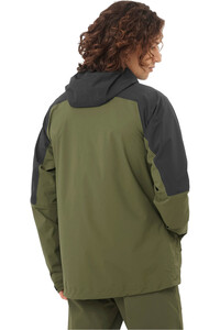 Salomon chaqueta impermeable hombre OUTERPATH 2.5L JACKET M vista trasera