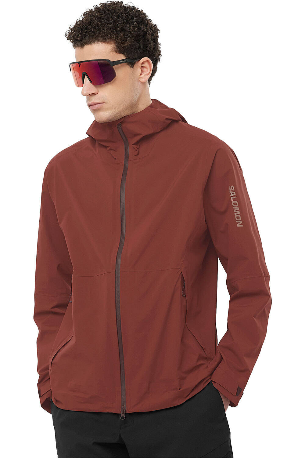 Salomon chaqueta impermeable hombre OUTERPATH 2.5L WP JKT M vista frontal