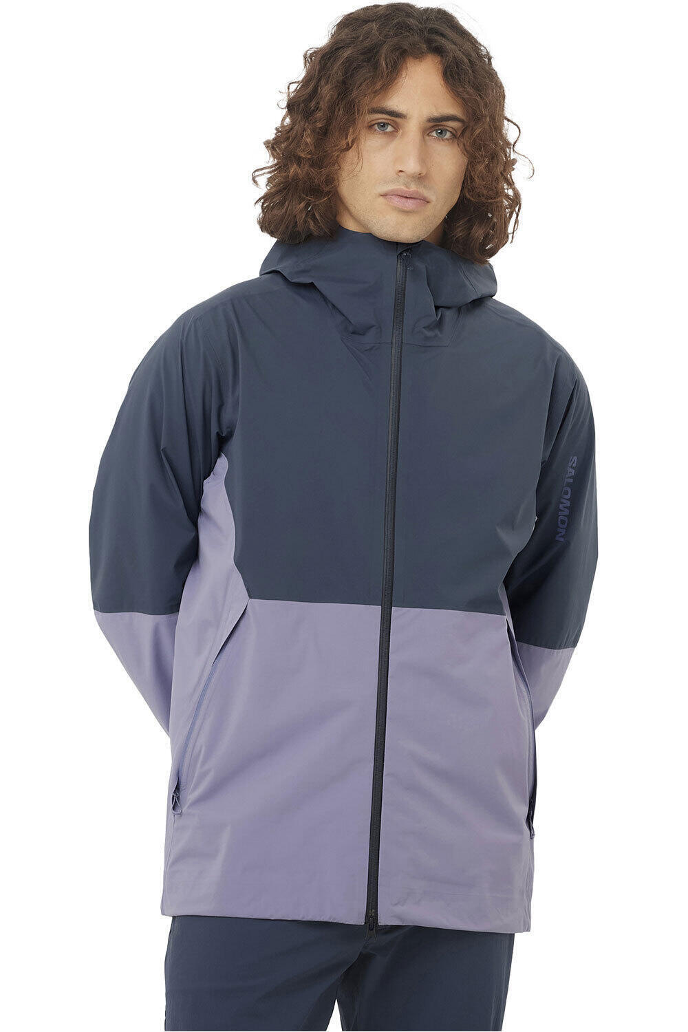 Salomon chaqueta impermeable hombre OUTERPATH 2.5L WP JKT M vista frontal