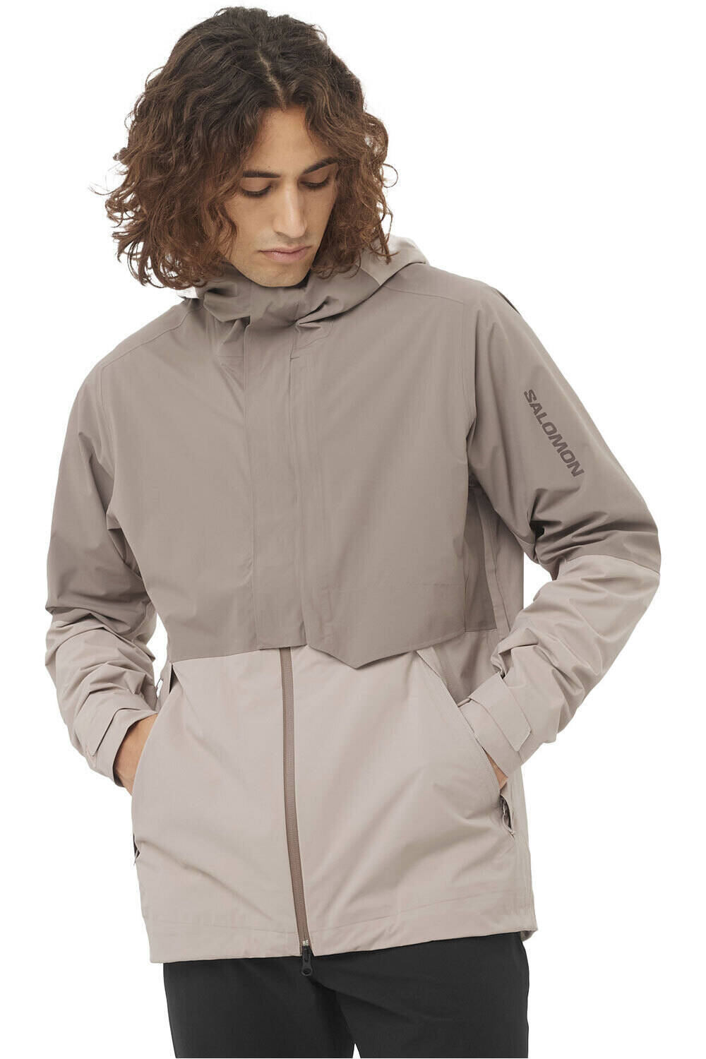 Salomon chaqueta impermeable hombre OUTERPATH PRO 2.5L JKT M vista frontal