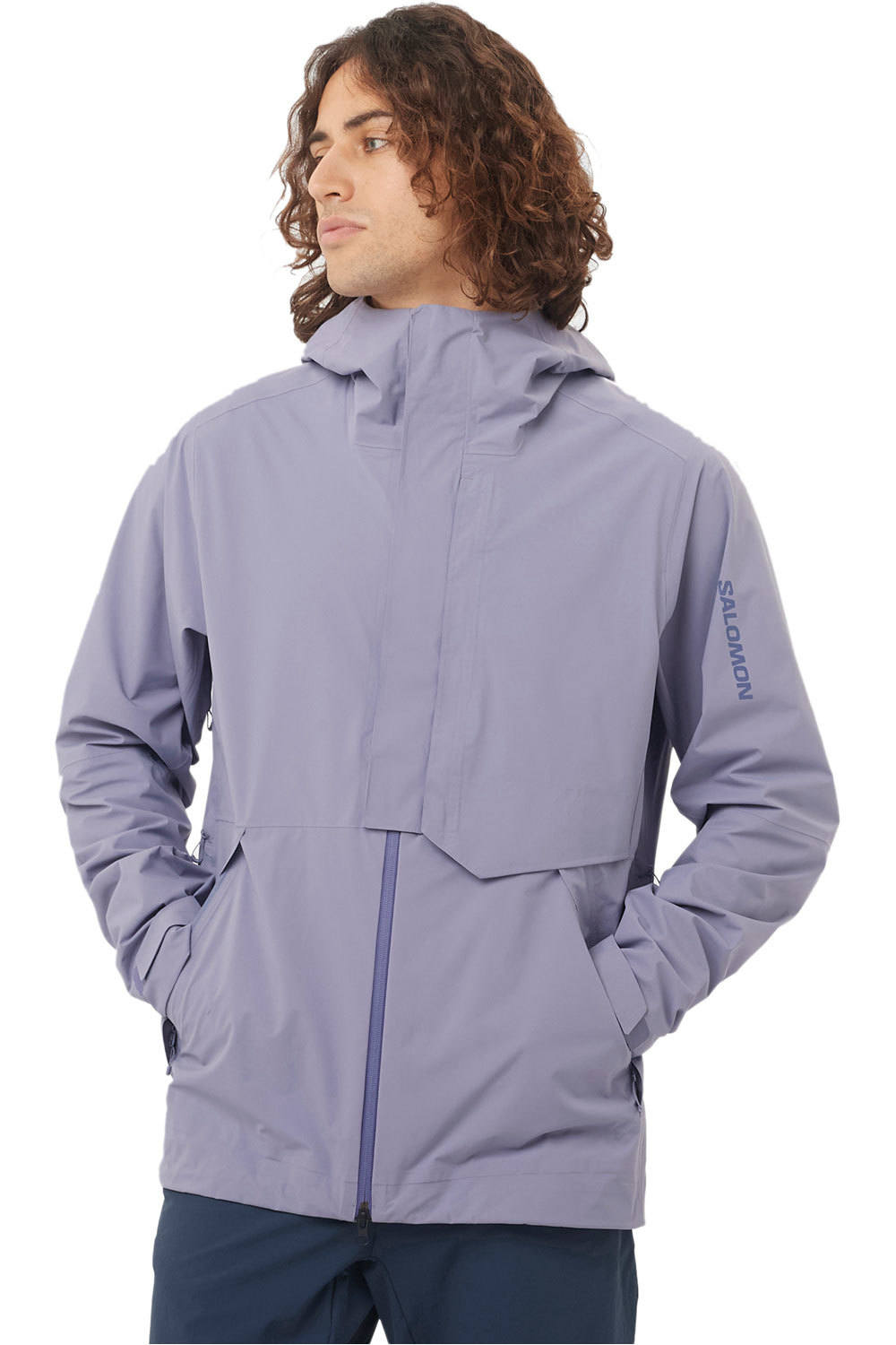 Salomon chaqueta impermeable hombre OUTERPATH PRO 2.5L JKT M vista frontal