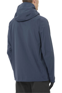 Salomon chaqueta impermeable hombre OUTERPATH PRO 2.5L JKT M vista trasera