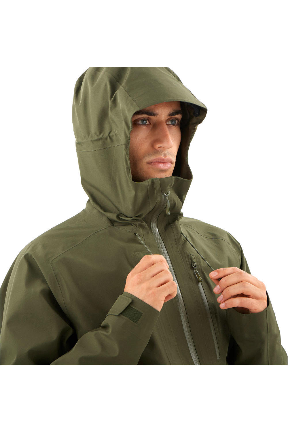 Salomon chaqueta impermeable hombre OUTLINE 3L GTX M vista detalle