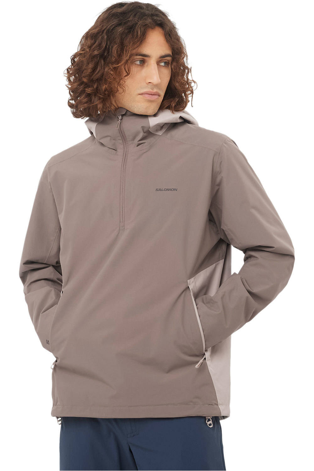 Salomon chaqueta impermeable hombre OUTSCAPE 2L ANORAK CB M vista frontal