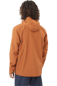 Salomon chaqueta impermeable hombre OUTSCAPE 2L ANORAK SOL M vista trasera