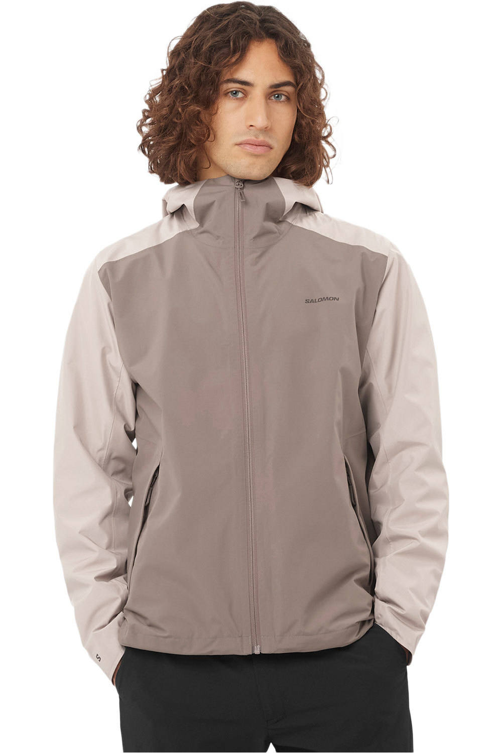 Salomon chaqueta impermeable hombre OUTSCAPE 2L JKT CB M vista frontal