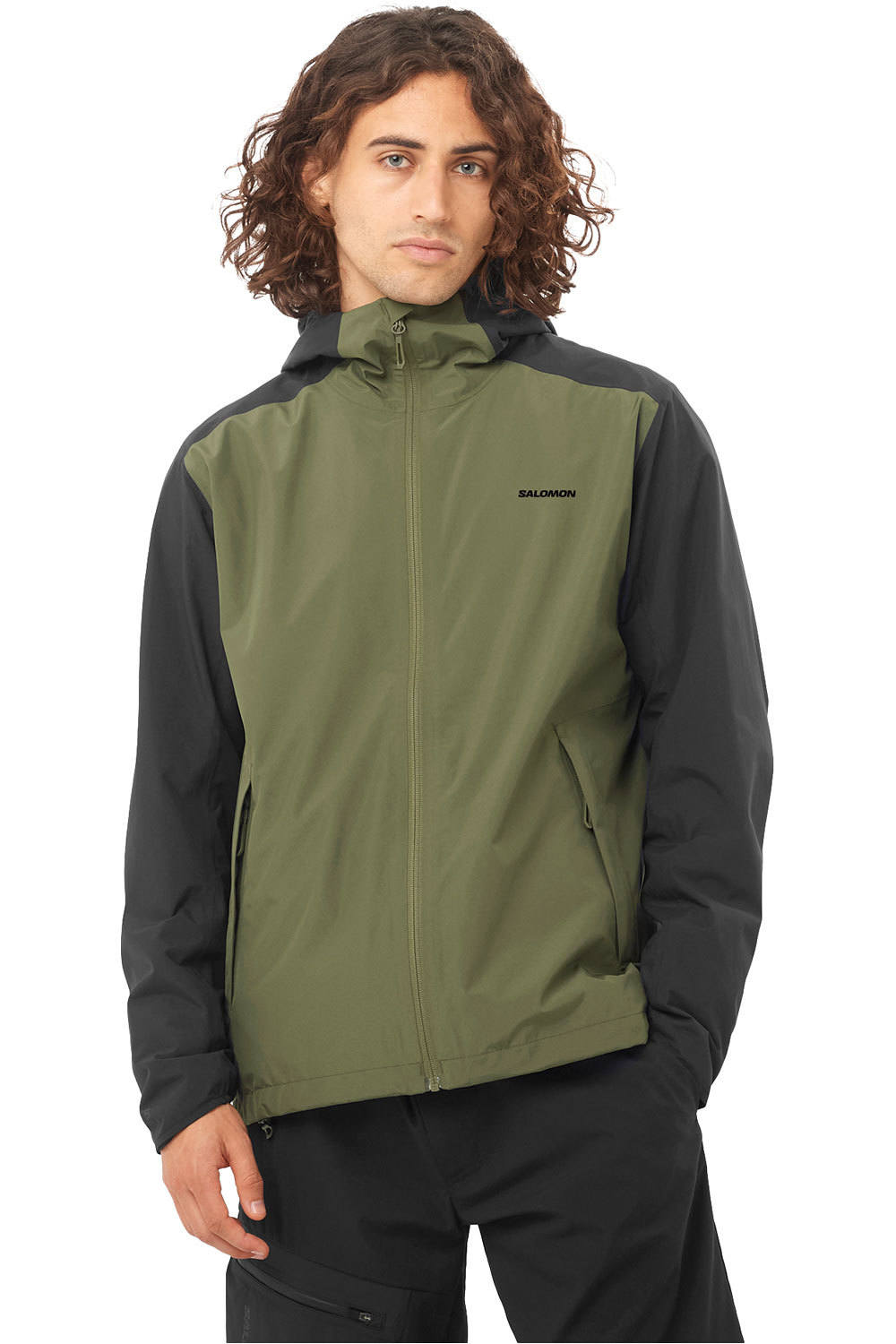 Salomon chaqueta impermeable hombre OUTSCAPE 2L JKT CB M vista frontal