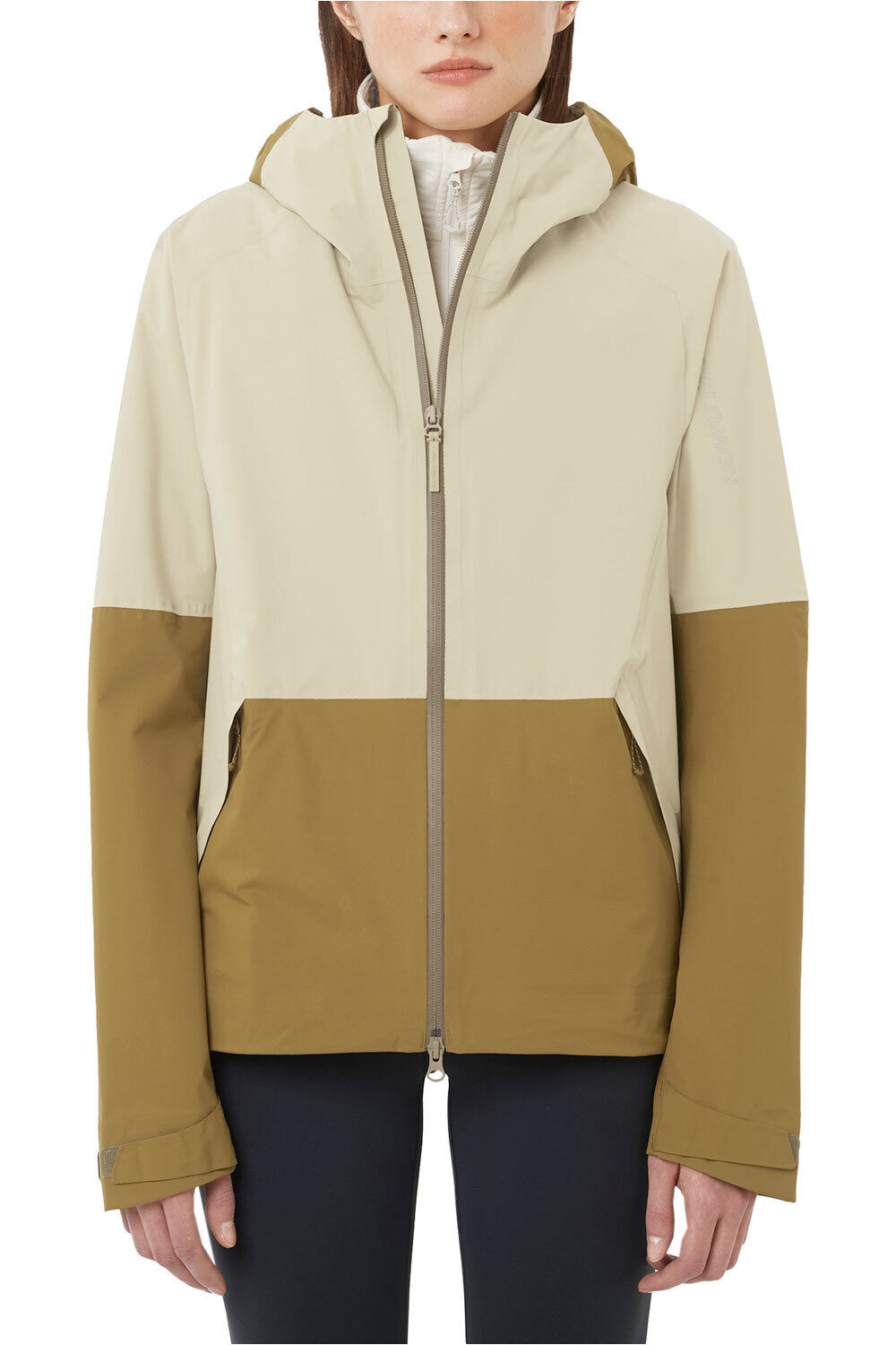 Salomon chaqueta impermeable mujer OUTERPATH 2.5L JACKET W vista frontal