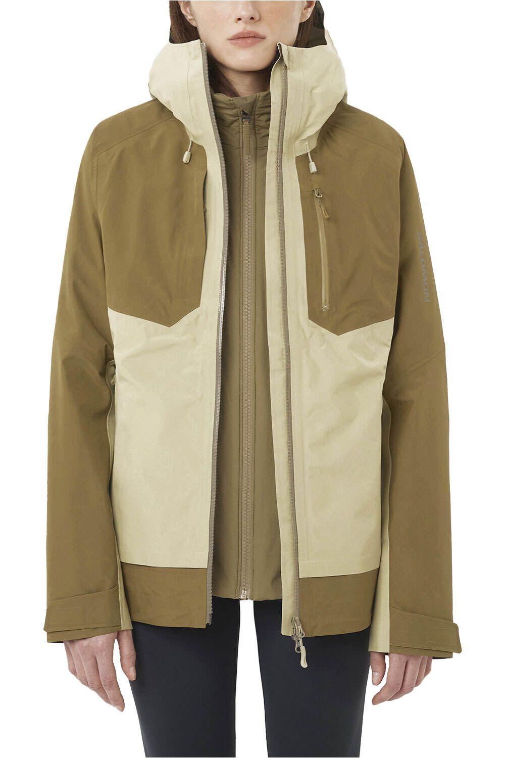 Salomon chaqueta impermeable mujer OUTLINE 3L GTX W vista frontal