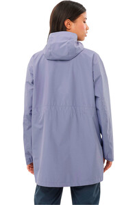 Salomon chaqueta impermeable mujer OUTSCAPE 2L LONG JKT S W vista trasera