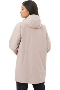 Salomon chaqueta impermeable mujer OUTSCAPE 2L LONG JKT S W vista trasera