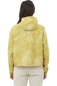 Salomon chaqueta impermeable mujer OUTSCAPE 2L SHORT JKT P W vista trasera