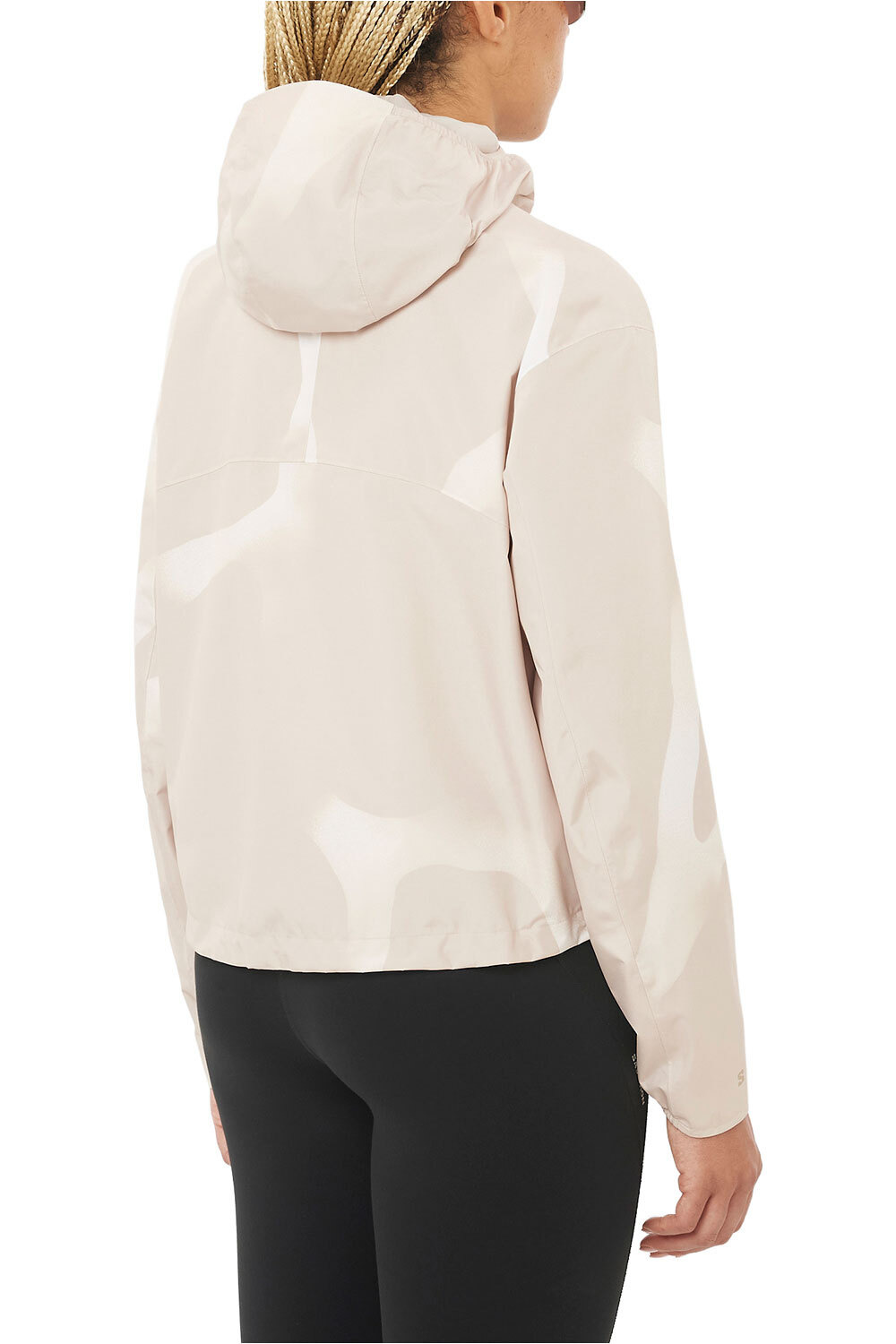Salomon chaqueta impermeable mujer OUTSCAPE 2L SHORT JKT P W vista trasera