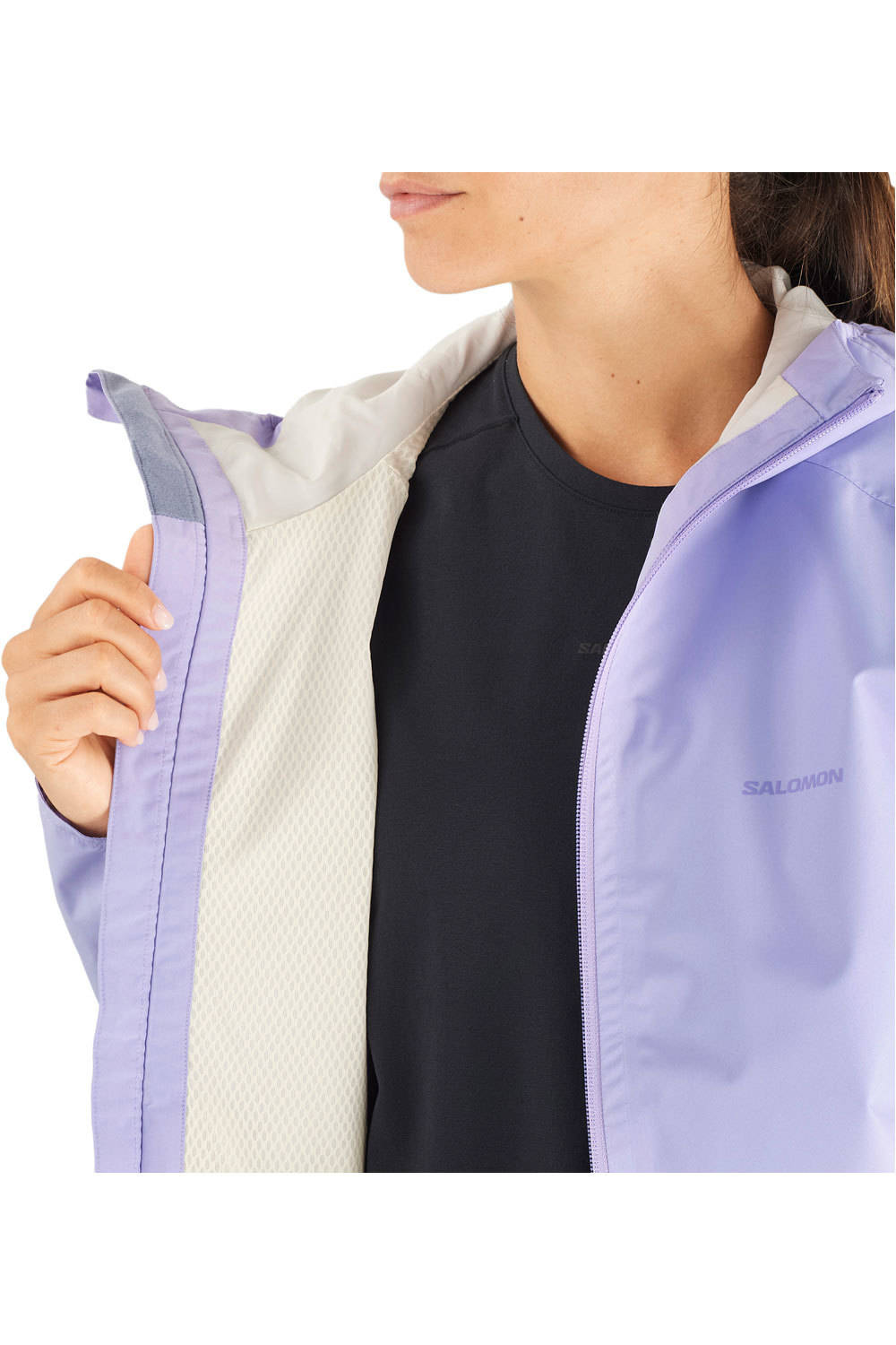 Salomon chaqueta impermeable mujer OUTSCAPE 2L SHORT JKT S W 03