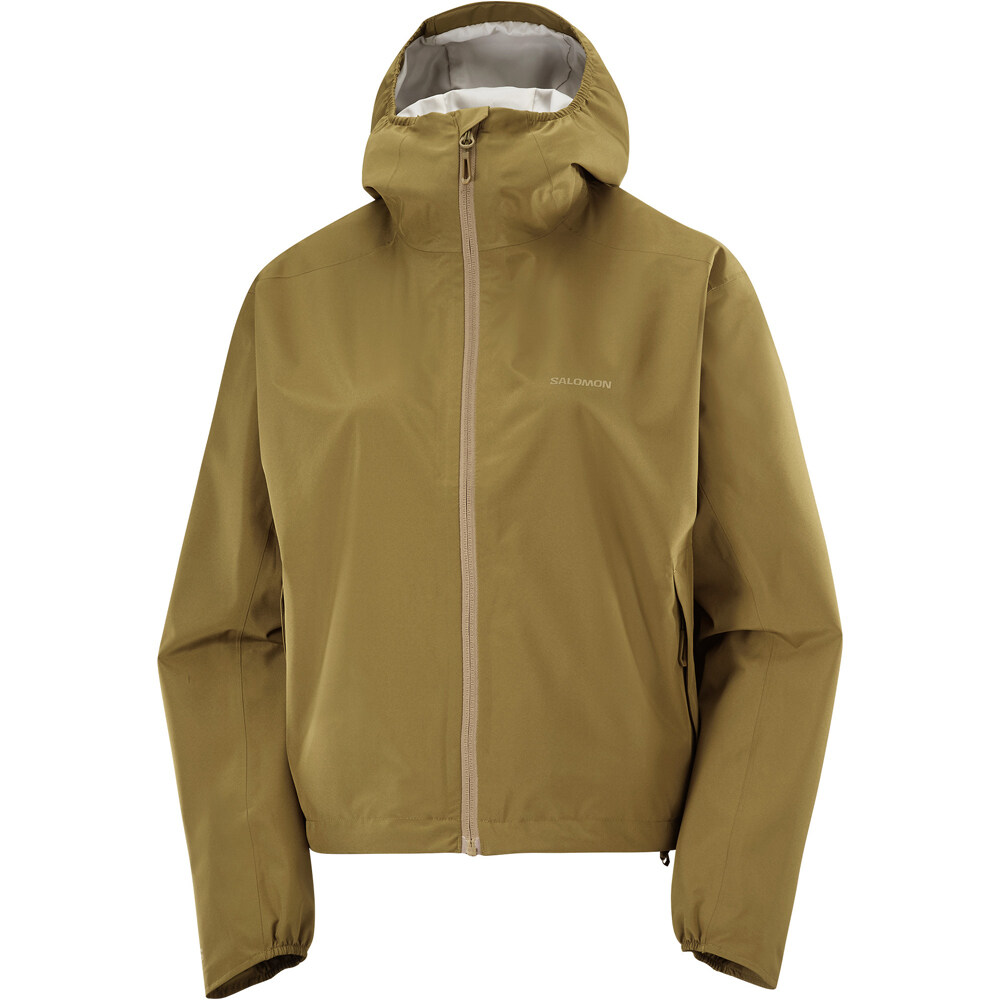 Salomon chaqueta impermeable mujer OUTSCAPE 2L SHORT JKT S W vista detalle