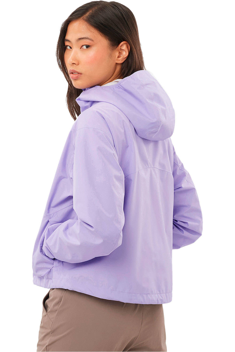 Salomon chaqueta impermeable mujer OUTSCAPE 2L SHORT JKT S W vista trasera