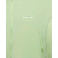 Salomon chaqueta impermeable mujer OUTWIND FZ JKT W vista detalle