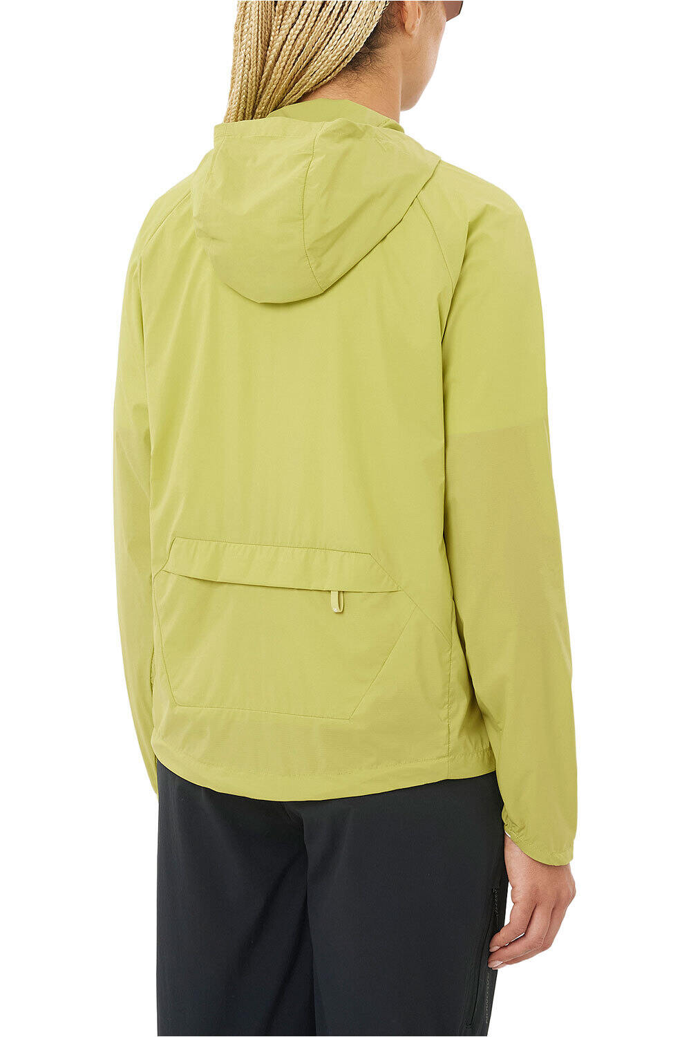 Salomon chaqueta impermeable mujer OUTWIND FZ JKT W vista trasera