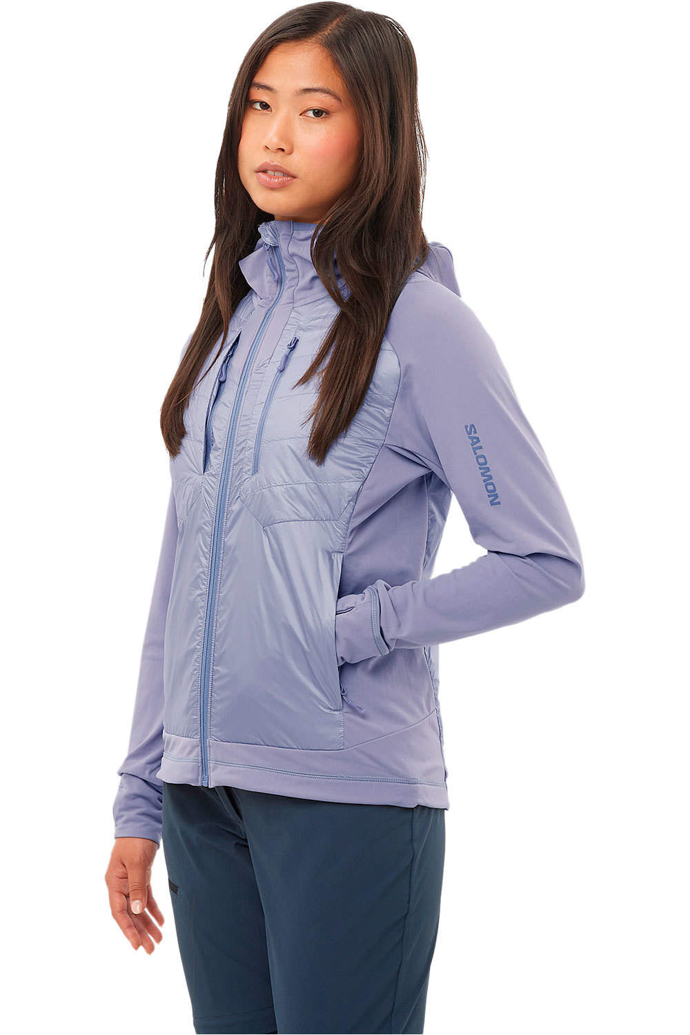 Salomon chaqueta outdoor mujer ELIXIR HYBRID HD INSUL W vista frontal