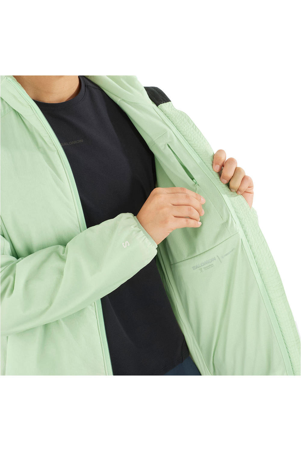 Salomon chaqueta outdoor mujer MOUNTAIN FLEX JKT W vista detalle