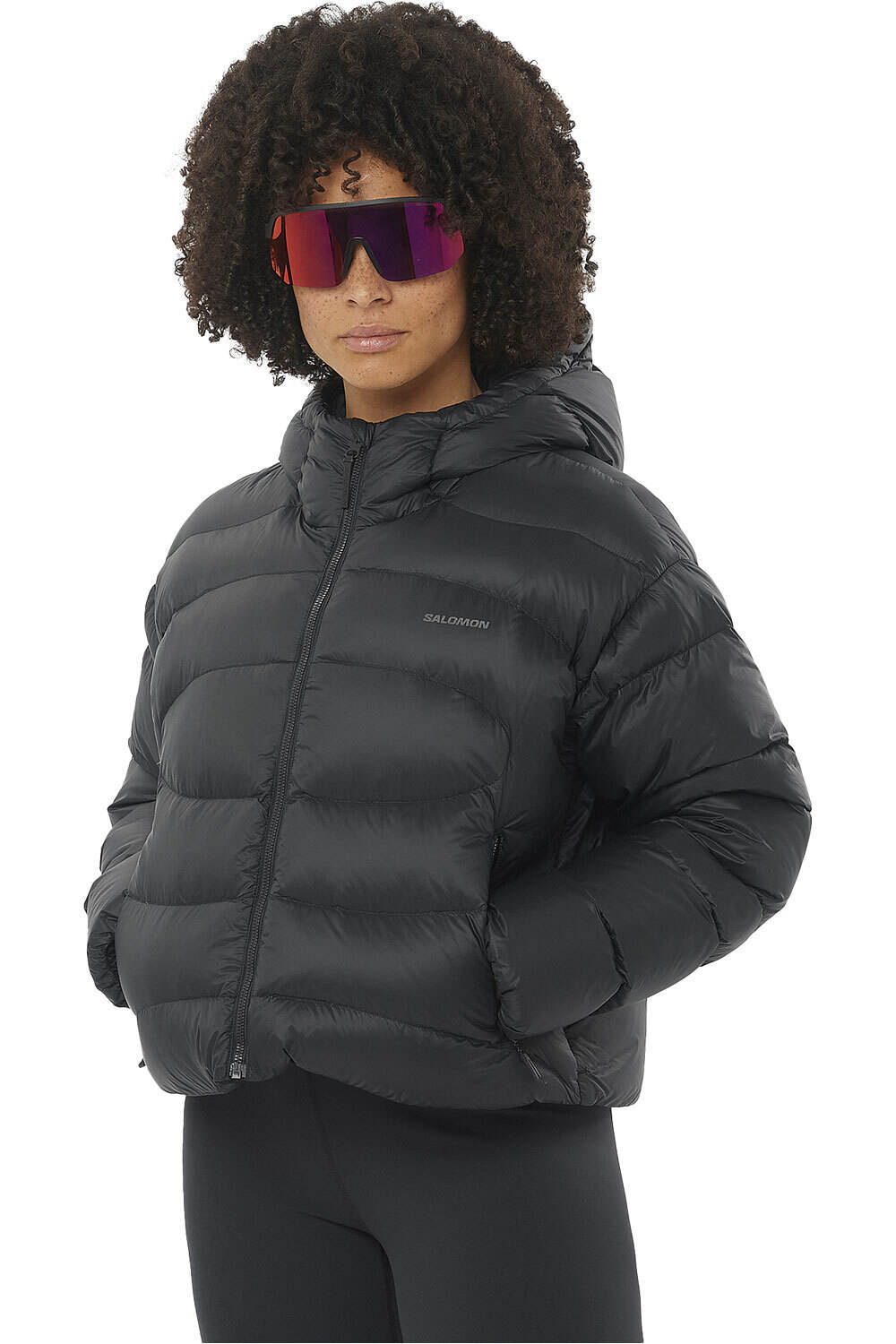 Salomon chaqueta outdoor mujer OUTLINE NOV CROP DOWN W vista frontal