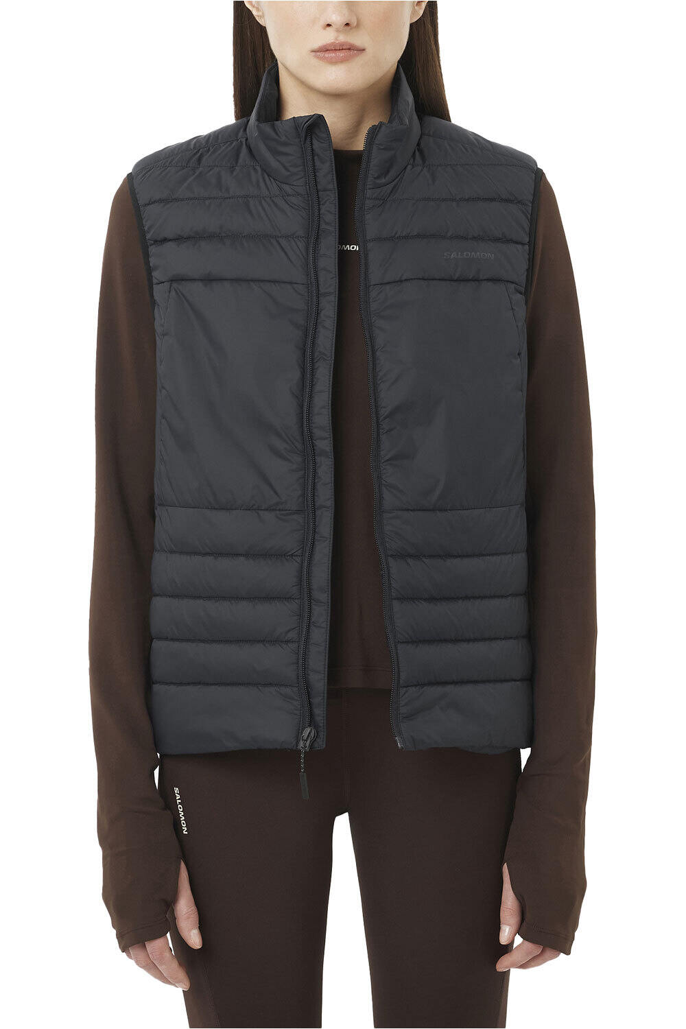 Salomon chaqueta outdoor mujer RFLX VEST W vista frontal