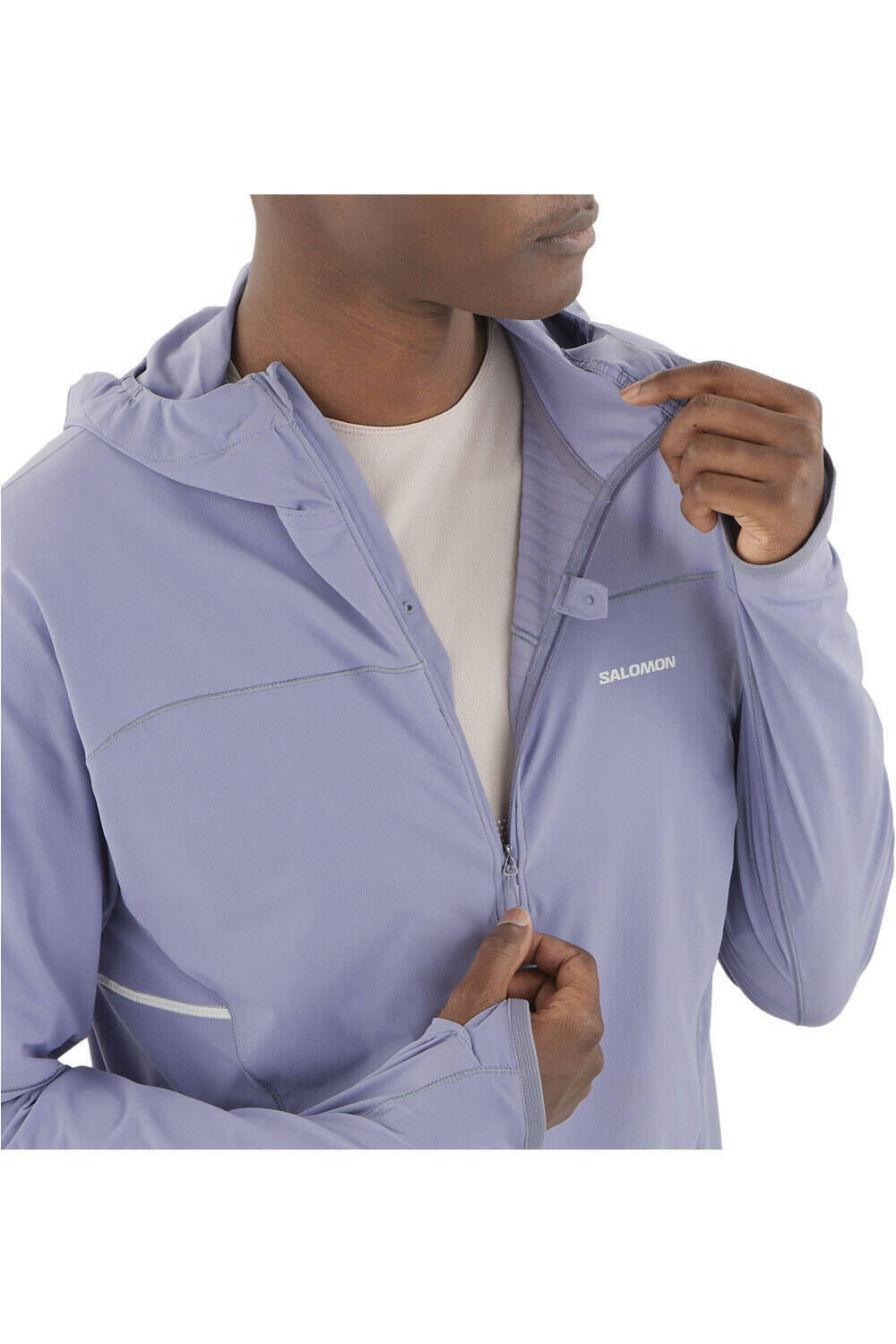 Salomon CHAQUETA RUNNING HOMBRE SENSE AERO HYBRID HZ HD M 03