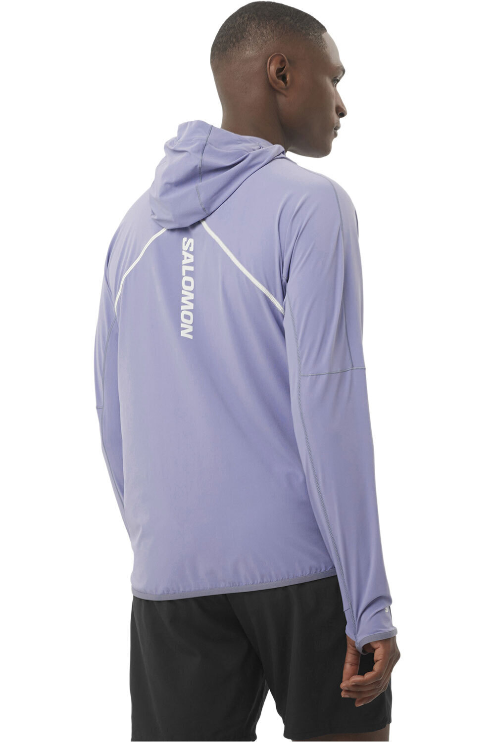 Salomon CHAQUETA RUNNING HOMBRE SENSE AERO HYBRID HZ HD M vista trasera