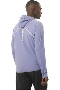 Salomon CHAQUETA RUNNING HOMBRE SENSE AERO HYBRID HZ HD M vista trasera